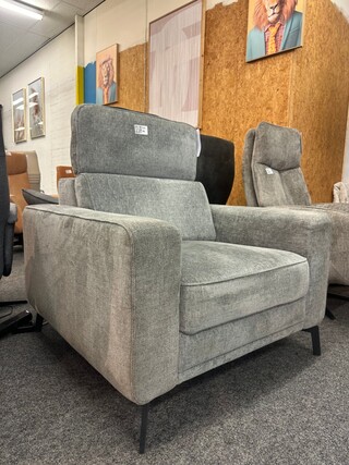 Fauteuil Roselin, Geweven, antraciet